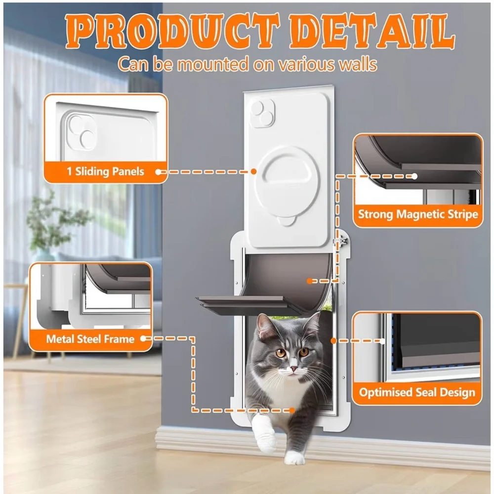 Magnetic Dog Door with Sliding Panels medium